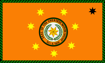 Absentee Shawnee Tribe of Oklahoma, LI-SI-WI-NWI-Absentee Shawnee flag