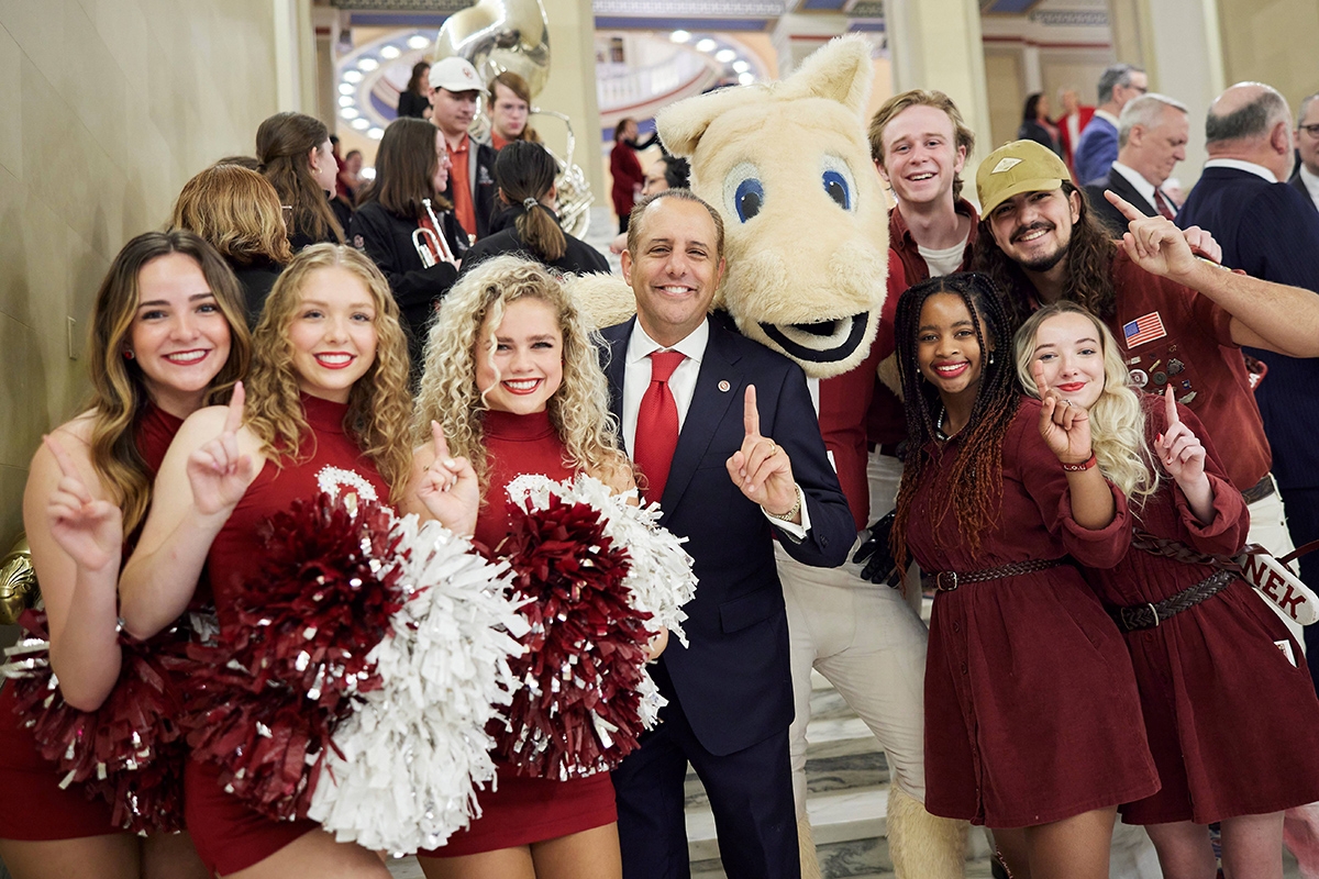 OU President Joseph Harroz Jr., OU Regents, administrators, students and staff join state leaders to celebrate OU Day at the Capitol.