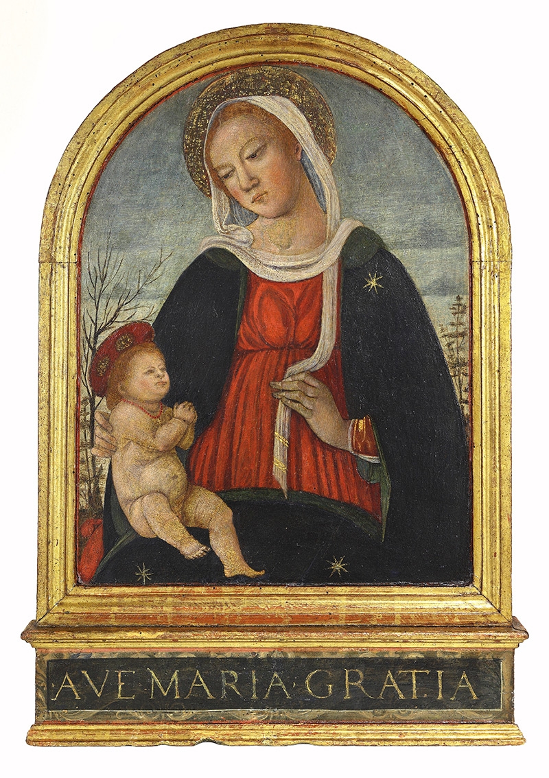 Bartolomeo della Gatta and pupil Matteo Lappoli, Firenze, 1448-Arezzo, 1502; Arezzo, 1463/1467-1504, Madonna with Child, ca. 1490, Tempera on panel, Museo dell’Accademia Etrusca della Città di Cortona, Cortona, Photo: Alessandro Pierozzi.