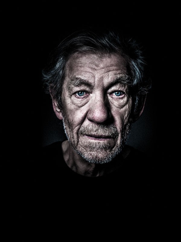 Sir Ian McKellen as King Lear.