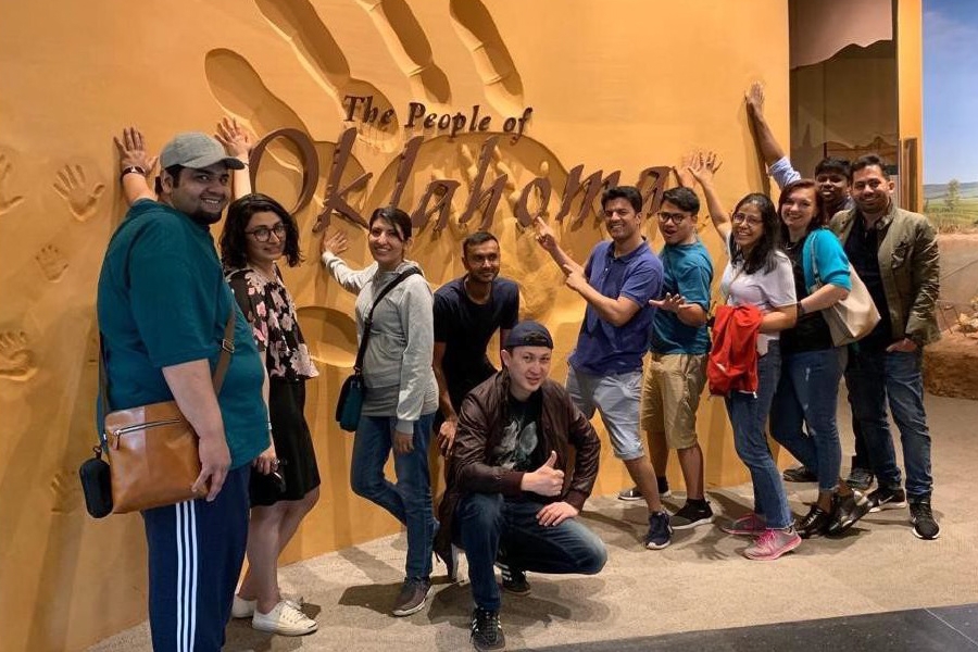 International participants visit Sam Noble Museum