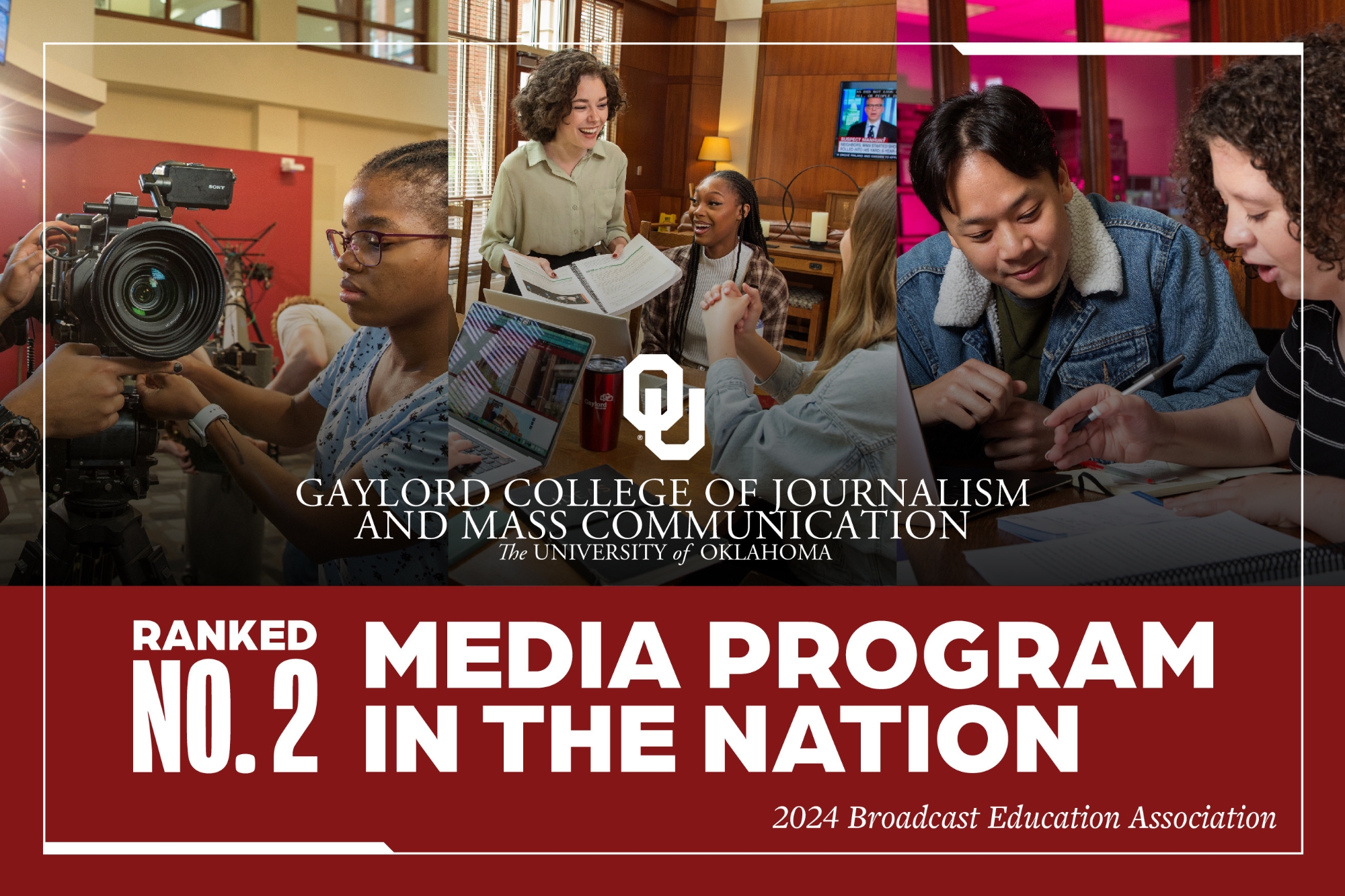 The Gaylord College of Journalism and Mass Communication, on the University of Oklahoma Norman campus.