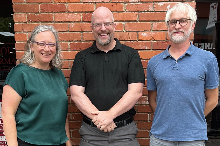 Kimberly Marshall, Hunter Heyck and Peter Froslie