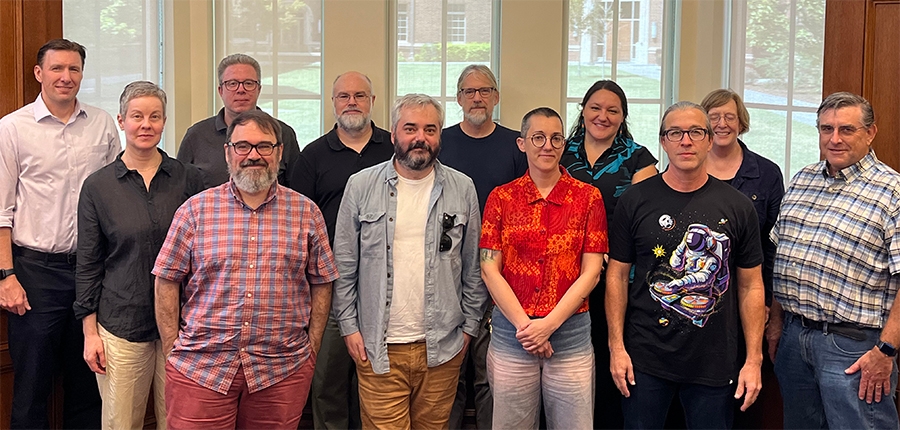 Back Row: Matt Jensen, Julia Abramson, Mark Raymond, Chris Weaver, Chris Morrey, Alicia Harris, Suzanne Moon. Front Row: Peter Soppelsa, Robert Bailey, KT Duffy, Dustin Tahmahkera, Andrew Fagg. Not Pictured: Rebecca Huskey, Rene Peralta, Sam Huskey, Babak Khoshroo, Nathan Young.