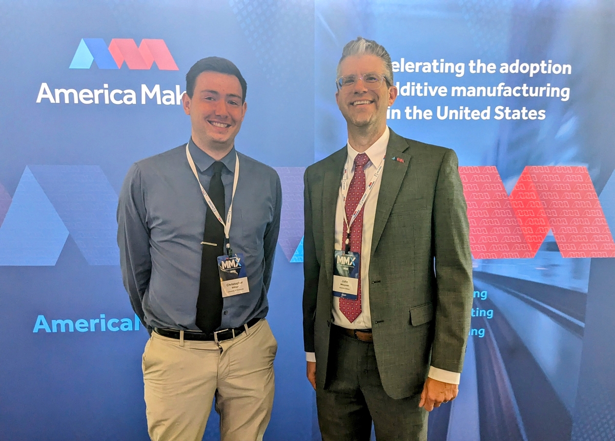 Chris Billings with America Makes Executive Director John Wilczynski