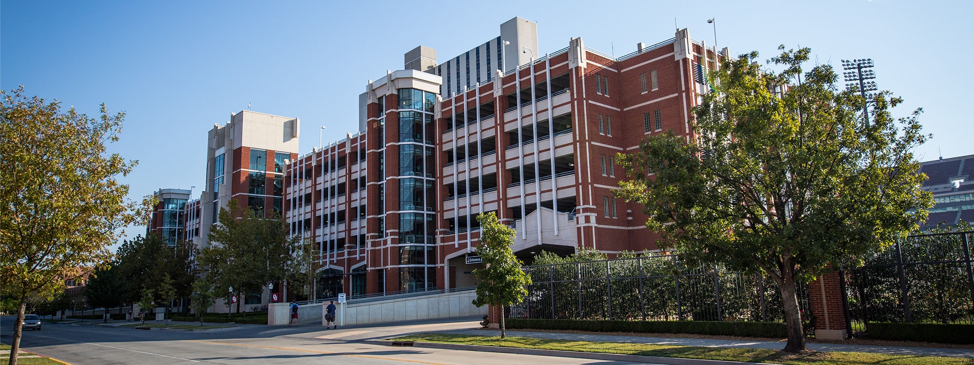 Asp Ave parking garage.