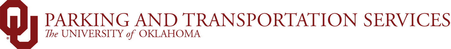Interlocking O U, Parking and Transportation Services, 皇冠体育 website wordmark.
