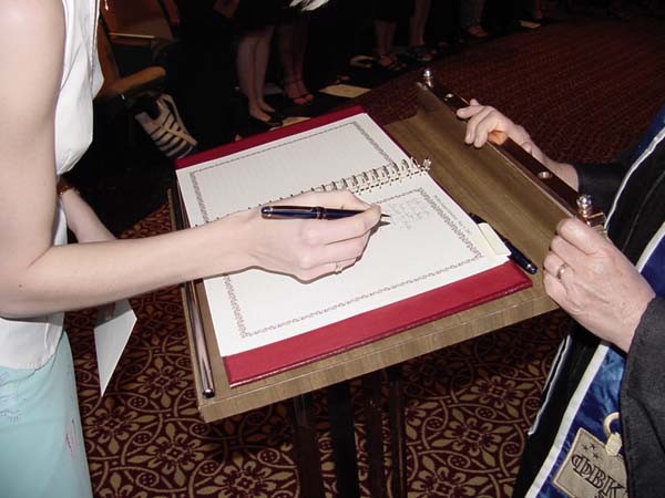 Phi Beta Kappa Initiation 2012