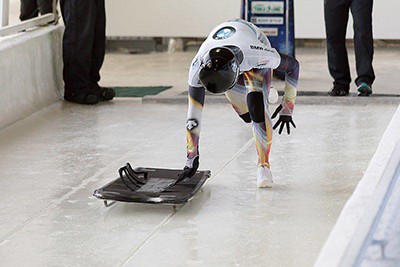 Logan Wudi training for 2022 Olympics