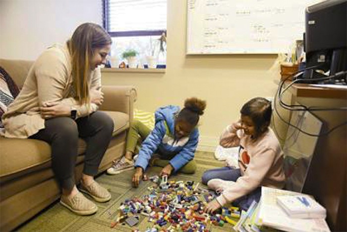 Lauren O'Breza mentors children for Boys and Girls club