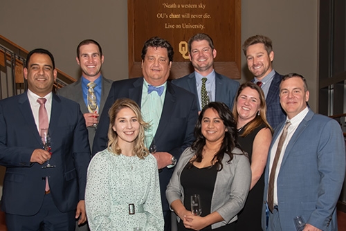 Class 15 of the Executive MBA in Energy program celebrate their completion of the program