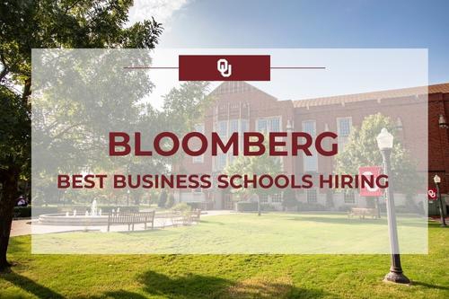 photograph of Price Hall with the words Bloomberg Best Busines School Hiring