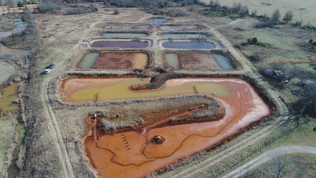 Aerial photo of Tar Creek