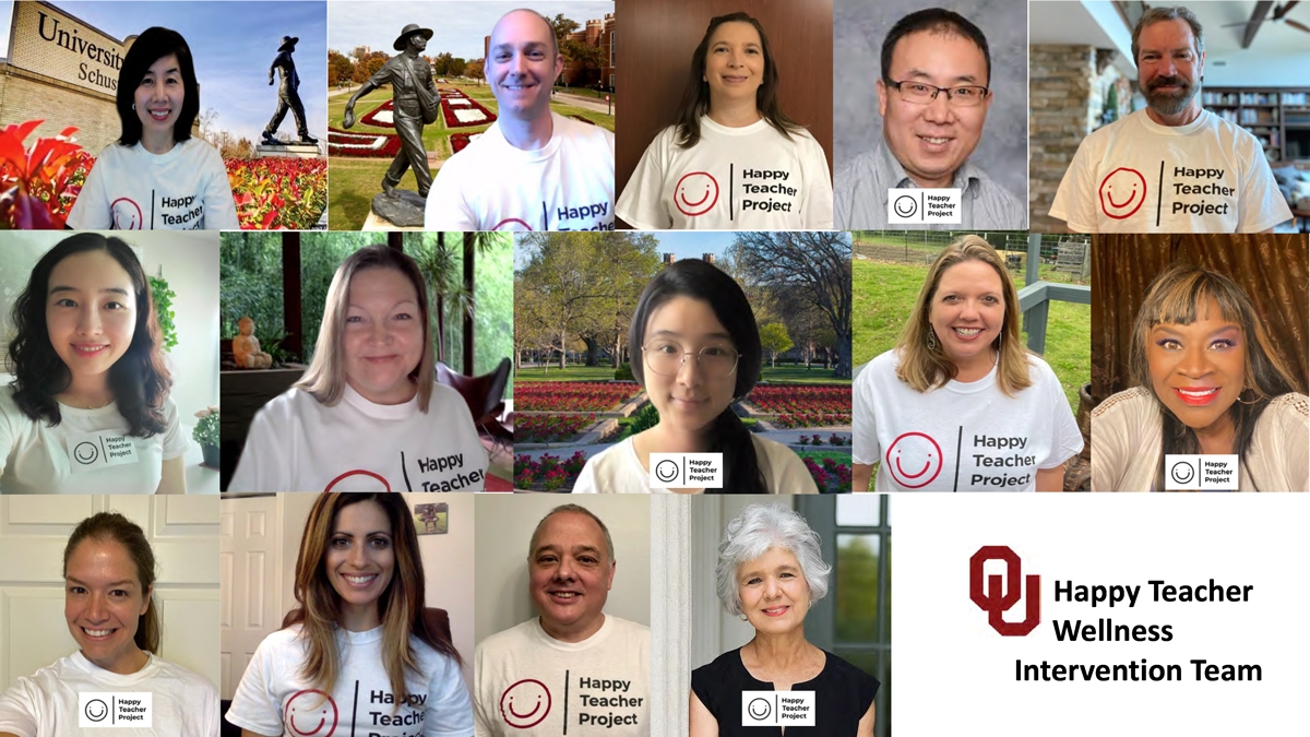 happy teacher wellness collage
