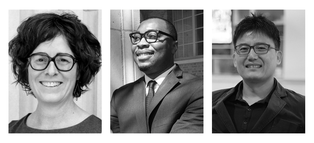 Sherri Irvin (Philosophy), Karlos Hill (AFAM), and Jeong-Nam Kim (Journalism and Mass Communication) 