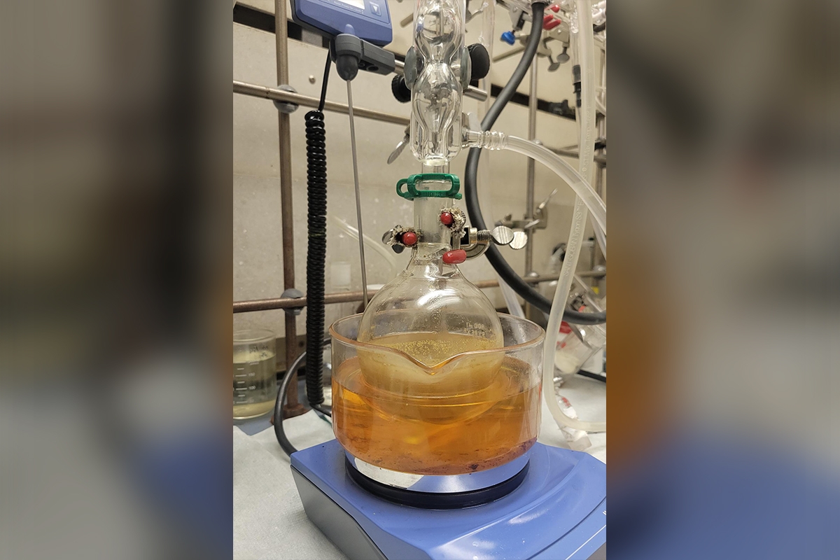 Researchers fabricate polymers for use in this project