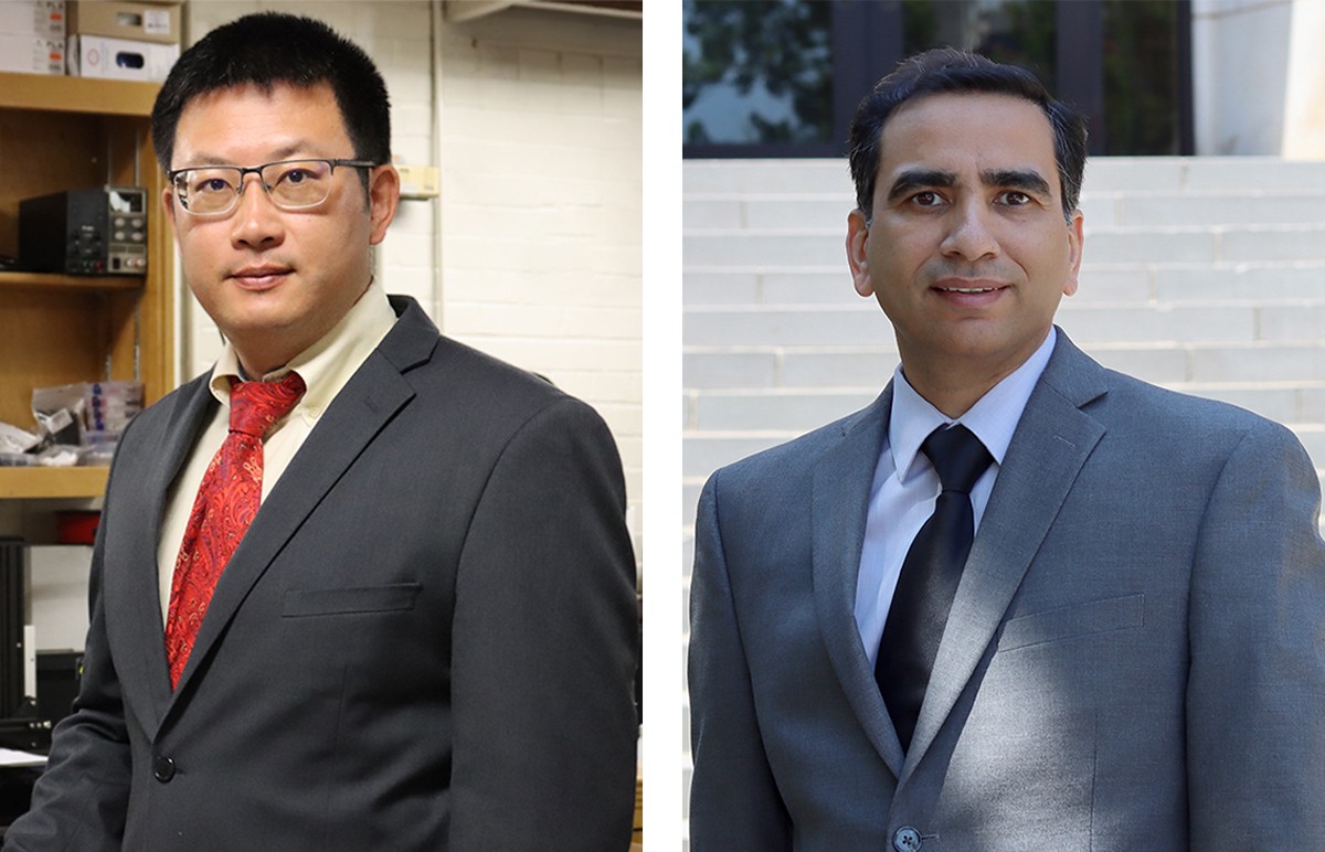 Yingtao Liu, Ph.D. (left), Naveen Kumar, Ph.D.
