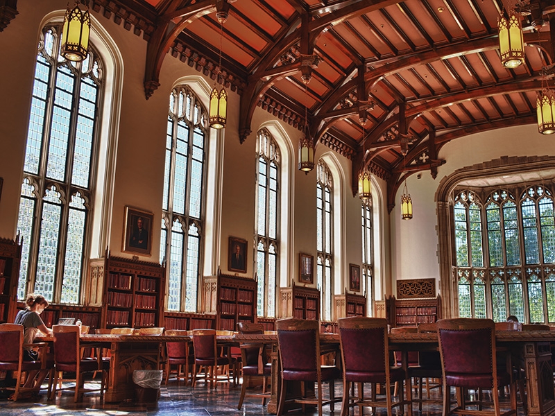 Great Reading Room
interior
Bizzell Library
students
