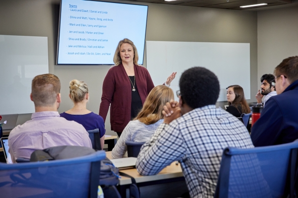 Course lecture in classroom