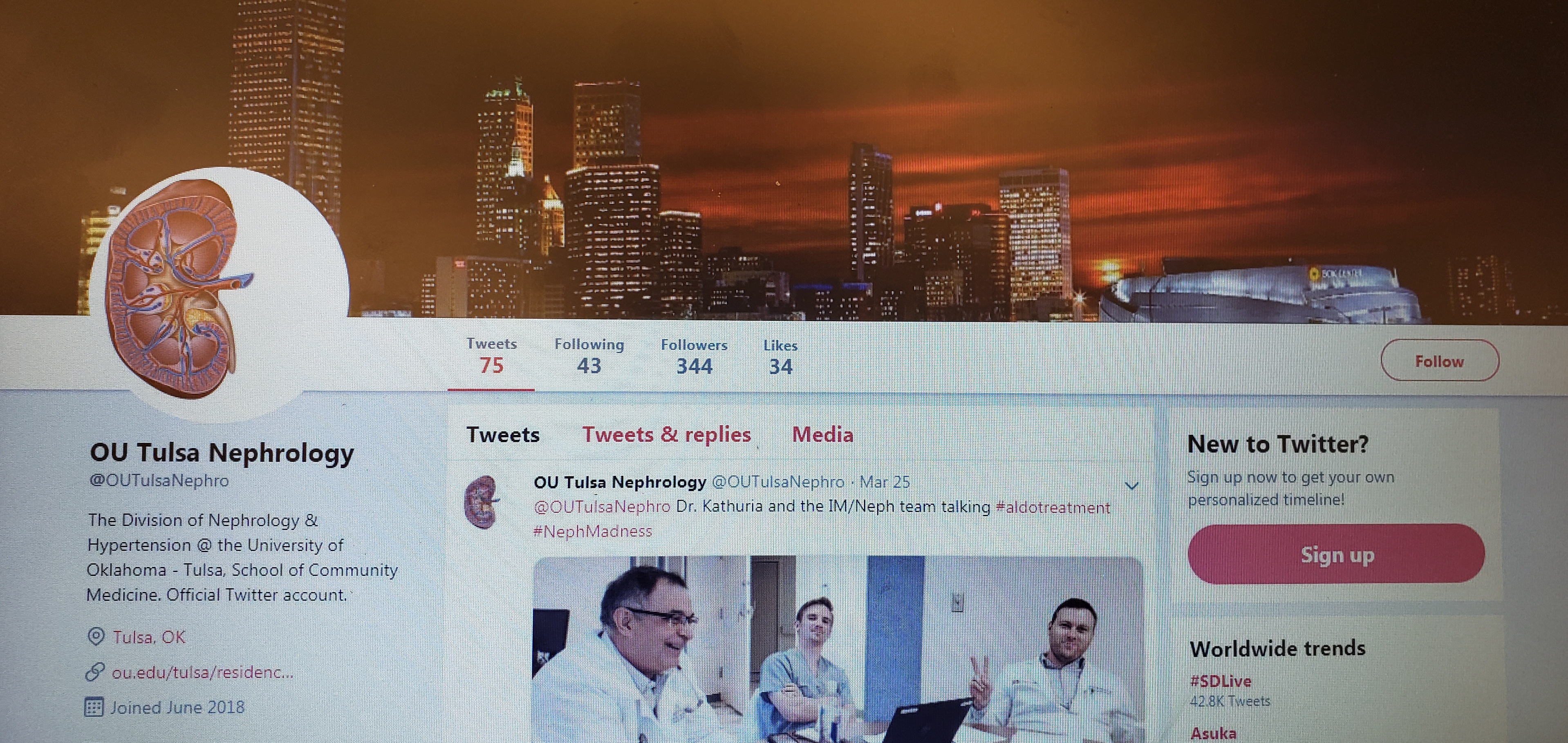 Twitter Page