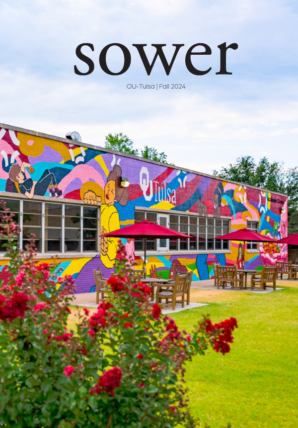 Sower OU-Tulsa magazine cover for the Fall 2024 edition.