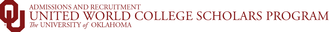 Interlocking O U, Admissions and Recruitment, United World College Scholars Program, 皇冠体育 website wordmark.